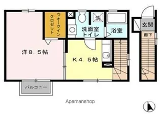 東京都日野市大坂上4丁目【アパート】の間取り
