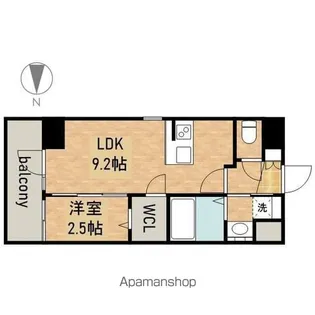 エステムコート名古屋新栄Ⅱアリーナ【11階】の間取り