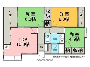 筒井マンション【301号室】の間取り