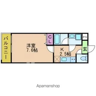 グランピア鳳【301号室号室】の間取り