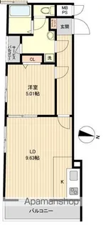 アーバハイツ扇大橋【2階】の間取り