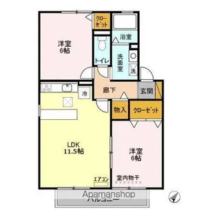 ヴィラージュ B【1階】の間取り