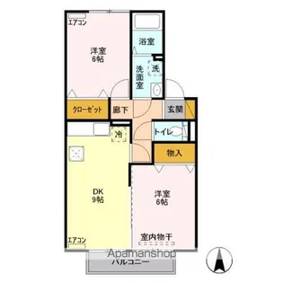 藤ノ木ハウス A【1階】の間取り