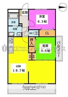 ファミール大谷【2階】の間取り