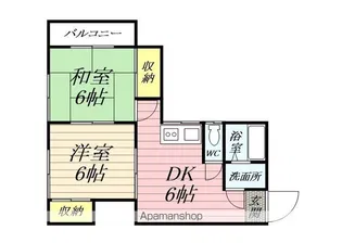 メゾン久里浜【203号室】の間取り
