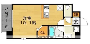 1Rの間取り画像