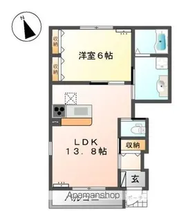 イージーレジデンス【101号室】の間取り