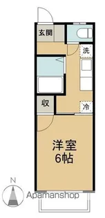 岡田ハイツ西棟【2階】の間取り