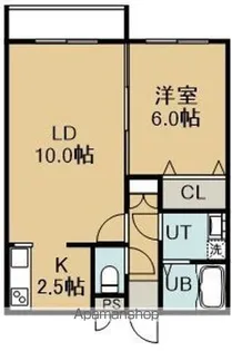 コンフォートパレス花園【202号室】の間取り