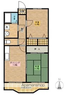 リージングマンション【405号室】の間取り