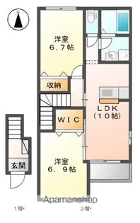 LAULE’A (ラウレア)【205号室】の間取り