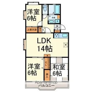 一社デューゼ【1階】の間取り