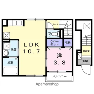メゾン ノブレス【2階】の間取り