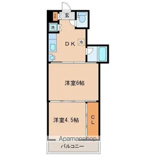 アルデール南鍛冶町【3階】の間取り