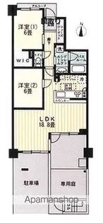 サーパス道後公園南【1階】の間取り