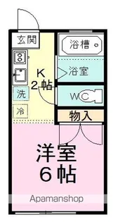 サンハイツ中田【1階】の間取り