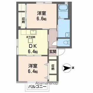 ラ・フォーレ【2階】の間取り