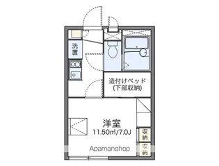 レオパレス潮騒【103号室】の間取り