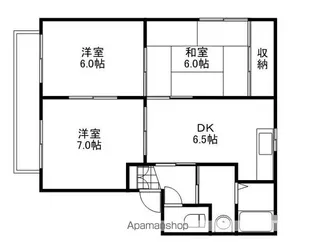 ノーブルハイツ B棟【2階】の間取り