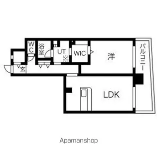 N apartment【8階】の間取り