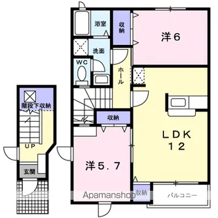 セントラル・ケイC棟【2階】の間取り