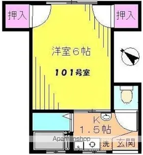 ヴィラ舘野【1階】の間取り