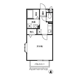 福島県郡山市香久池1丁目【アパート】の間取り