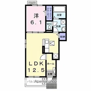 鳥羽町アパート【1階】の間取り