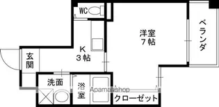 ハッピーアウル【304号室】の間取り