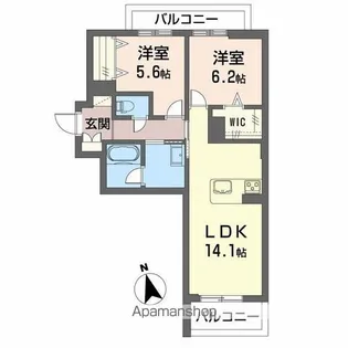 ハワードコート【3階】の間取り