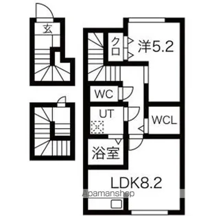 リアン【3階】の間取り
