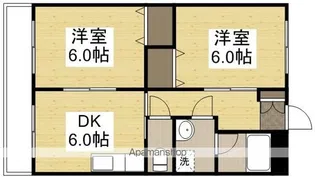 アンダンテ辰巳【202号室】の間取り