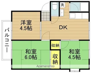 戸田スカイハイツ【1階】の間取り