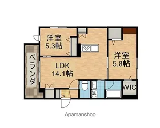 ヘーベルメゾン リピア【2階】の間取り