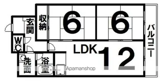 パシフィック春駒橋【6階】の間取り