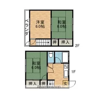 川崎コーポ【1階】の間取り