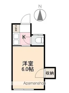 コーポ敏【1階】の間取り