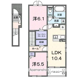 リュミエール【2階】の間取り