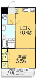マリベール山城【206号室】の間取り