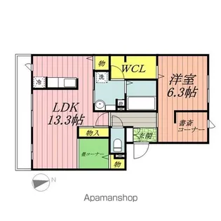 メゾン・ド・シャルール 壱番館【2階】の間取り