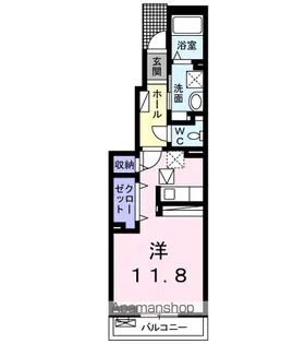 ソーレB【102号室】の間取り