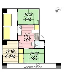 上内ビル【7-B号室】の間取り