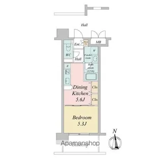 エルスタンザ仙台駅東【6階】の間取り