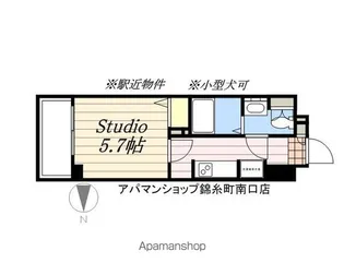 エスティメゾン錦糸町Ⅱ【14階】の間取り