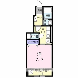 ローレルガーデン白山【1階】の間取り