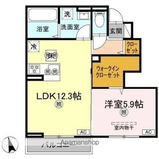 マーメゾン新福【1階】の間取り