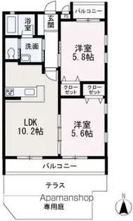 スカイコンフォートⅠ棟【103号室】の間取り