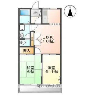 サンローズ東浦【2階】の間取り