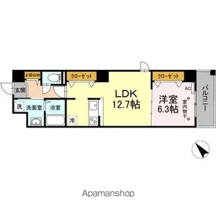 ノーブルヒルズ【7階】の間取り