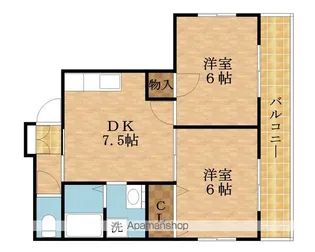 アドバンス樋口【401号室】の間取り